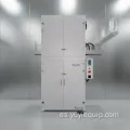 Máquina de ondas de cortina con fijación por calor completamente automática con PLC y motor de 15 kW
